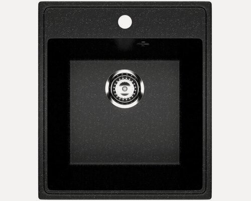 Изображение товара Мойка Suragran Standart ST-4248 BL (квадрат 425*485мм) Черный оникс