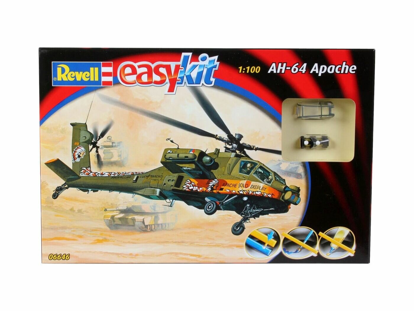 Сборная модель Revell Боевой Вертолет AH-64 Apache - фото №5