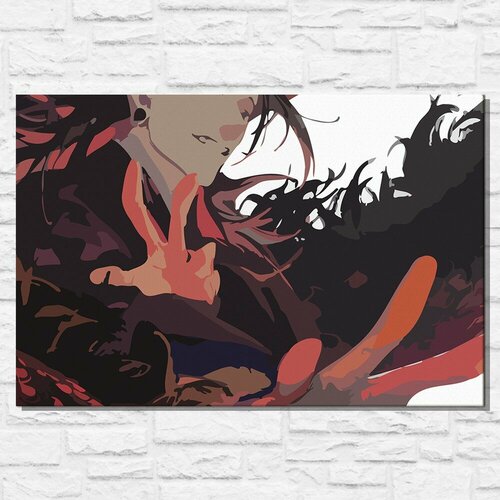 Картина по номерам на холсте аниме Магическая битва (Сугуру Гето, Сатору Годжо) - 14099 Г 40х60