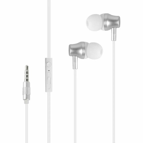 Наушники проводные Lenovo QF320 Wired Stereo Headset серебристые 793₽