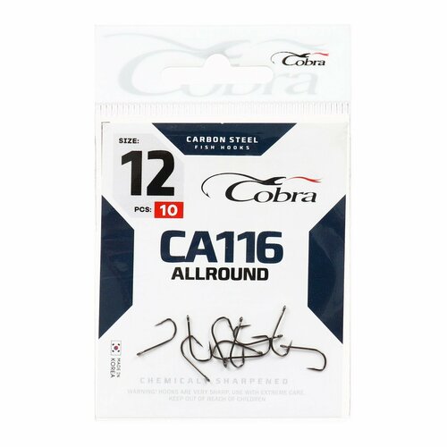 фото Крючки allround, серия ca116, № 12, 10 шт. россия