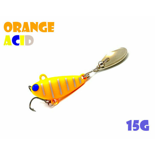 тейл спиннер uf studio buzzet bullet 15g black salamander Тейл-Спиннер Uf-Studio Buzzet Bullet 15g #Orange Acid