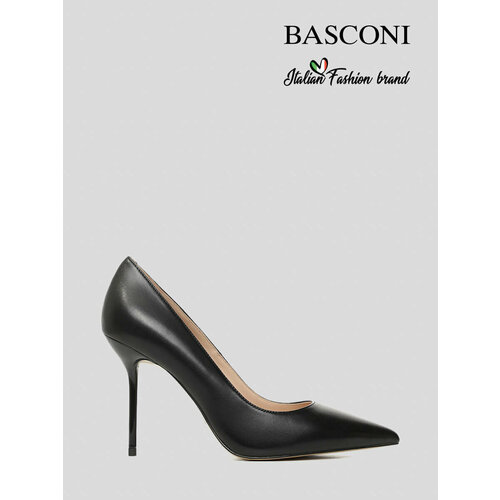 Туфли лодочки BASCONI, размер 37, черный туфли лодочки basconi размер 37 бежевый