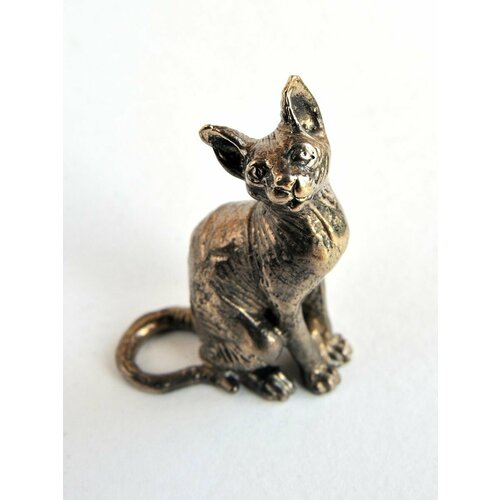 Кошка Сфинкс малый латунная статуэтка 845₽