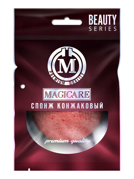 Спонж конжаковый 100% натуральное растительное волокно 5,5х2,5см, 1шт