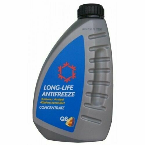 Антифриз концетрат Q8 Antifreeze Long Life оранжево-красный 1л