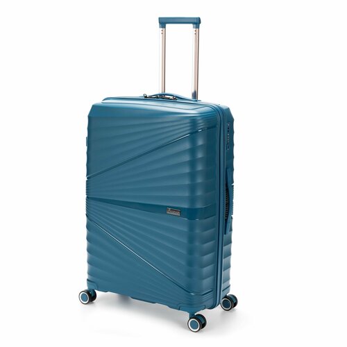 Чемодан Torber T2207L-Blue, 95 л, размер L, синий