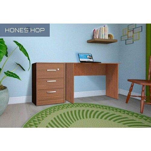 Тумба офисная Кельт с замком ЛДСП орех мария луиза 39х44х63 9955₽