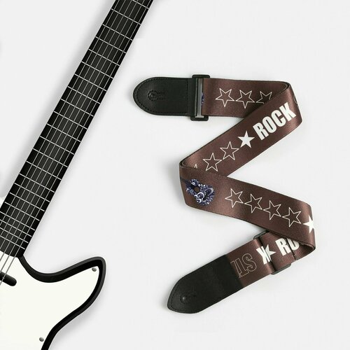 Ремень для гитары с принтом Rock Star 885₽