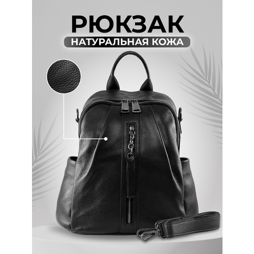 фото Рюкзак , фактура зернистая, черный mibackpack