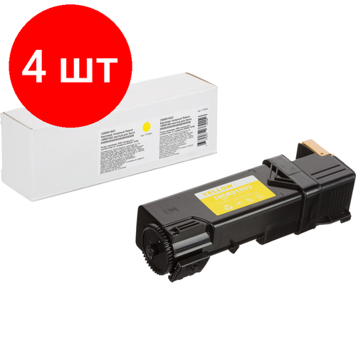 Комплект 4 штук, Картридж лазерный Retech 106R01603 жел. для Xerox 6500N/6500DN/6505N/6505DN картридж лазерный promega print 106r01603 жел пов емк для xerox wc6505 1 шт