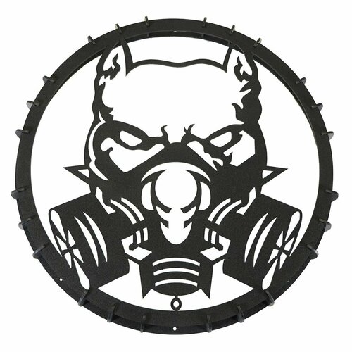 Гриль для сабвуфера 15 дюйм Бульдог в противогазе 1200₽