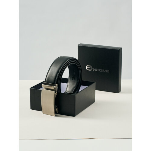 фото Ремень , размер 130, черный chrome