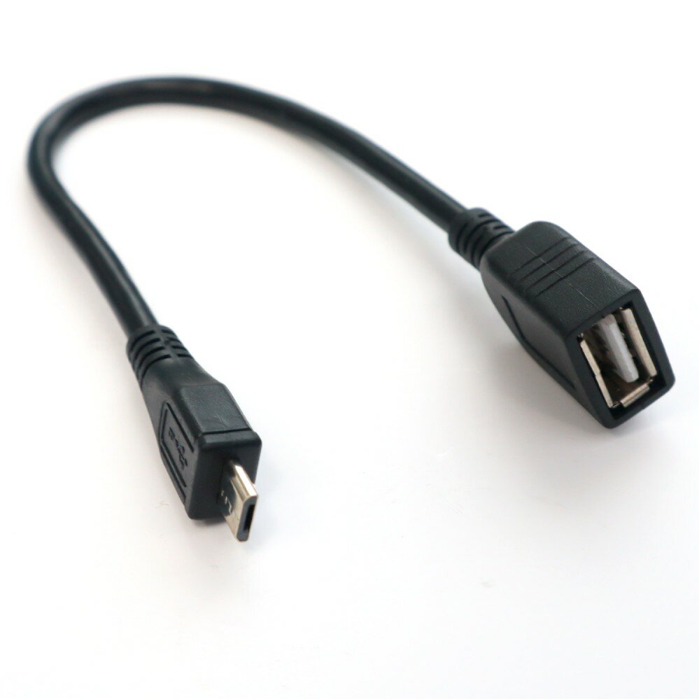 Кабель PERFEO USB2.0 A розетка - Micro USB вилка (OTG), длина 0,2 м. (U4202)