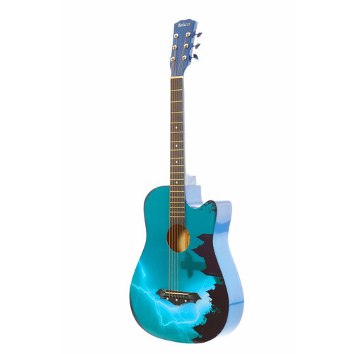 Акустическая гитара Belucci BC3840 1426 (Lightning), 38дюймов, с рисунком акустическая гитара belucci bc3840 1426 lightning