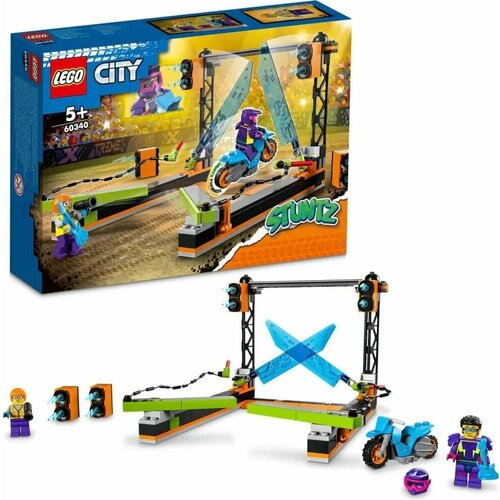 Конструктор Lego City Stuntz, Трюковое испытание Клинок (60340-L) конструктор lego city трюковое испытание нападение акулы