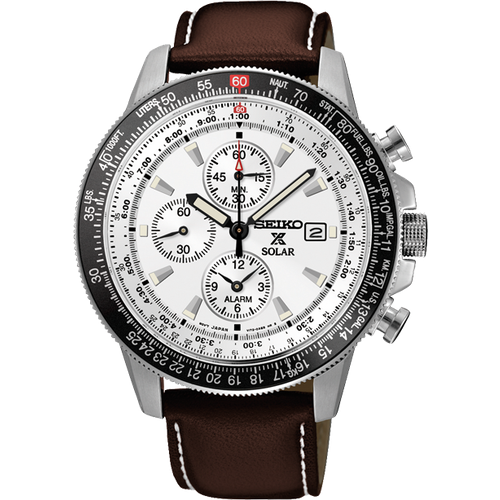 фото Наручные часы seiko ssc013p1, черный, коричневый