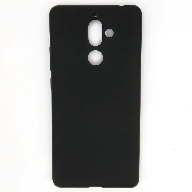 Силиконовый чехол для Nokia 7 Plus (Soft Touch, черный)