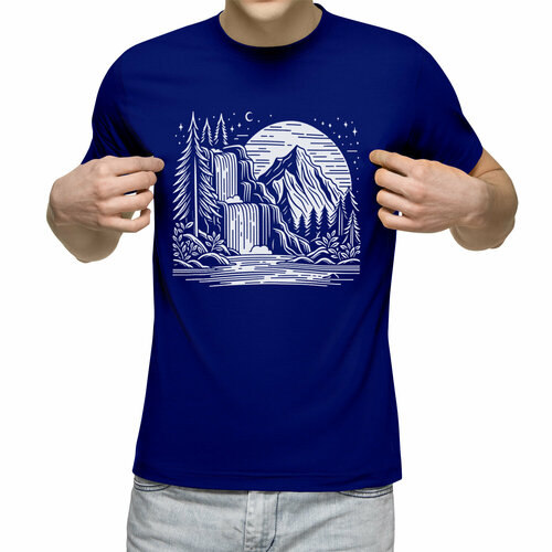 фото Футболка us basic, размер xl, синий