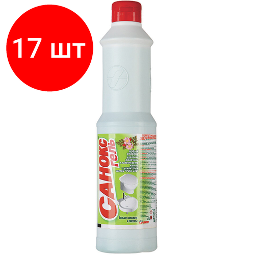 Комплект 17 шт, Средство для удаления ржавчины и известкового налета, 750 г, санокс гель