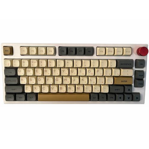 Клавиатура беспроводная механическая Epomaker TH80 Pro Epomaker Budgerigar Switch Tactile Bluetooth RGB 4000мАч Белый TH80Pro-WHT-DAW-Budg 1075800₽