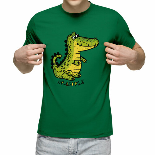 Футболка Us Basic, размер M, зеленый мужская футболка крокодил и апельсин m зеленый