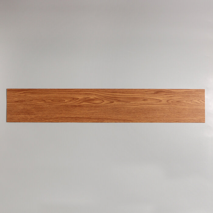 фото Плитка виниловая самоклеящаяся 91*15см коричневая