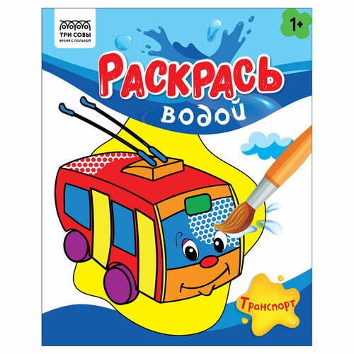 Раскраска водная 200*250 ТРИ совы 