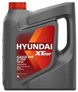 Полусинтетическое моторное масло HYUNDAI XTeer Gasoline G700 5W-30, 4 л, 1 шт.