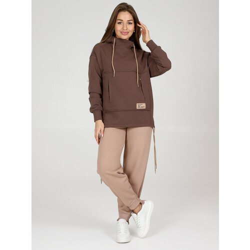 фото Толстовка ivcapriz, размер 50, коричневый