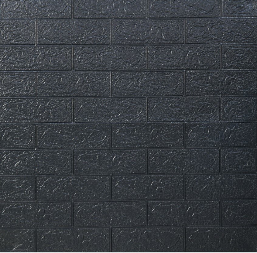 фото Панель 3D на самоклеящейся основе Кирпич 70х77см, с рельефной текстурой , цвет серый