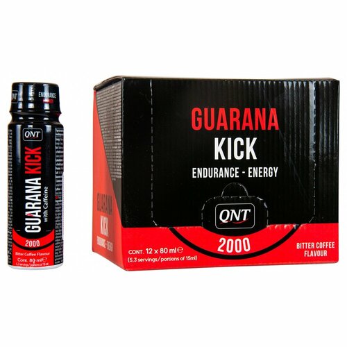 фото Guarana kick, 80 мл x 12 [960 мл], bitter coffee / горький кофе qnt