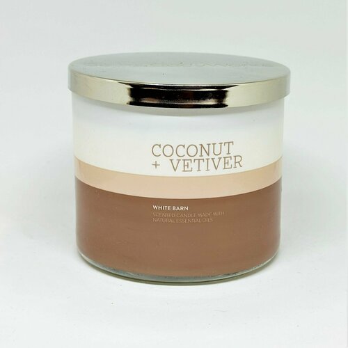 Bath and Body Works свеча ароматическая с 3-мя фитилями Coconut + Vetiver