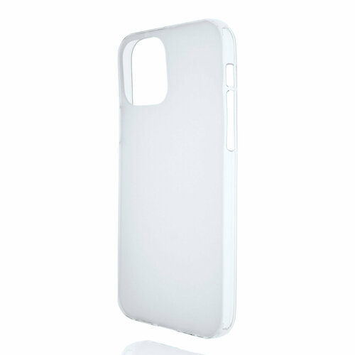 Силиконовый матовый полупрозрачный чехол для Iphone 12/12 Pro белый