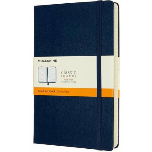 Moleskine QP060EXPB20 Блокнот moleskine classic expended large 130х210 мм, 400 стр, линейка, твердая обложка синий сапфир