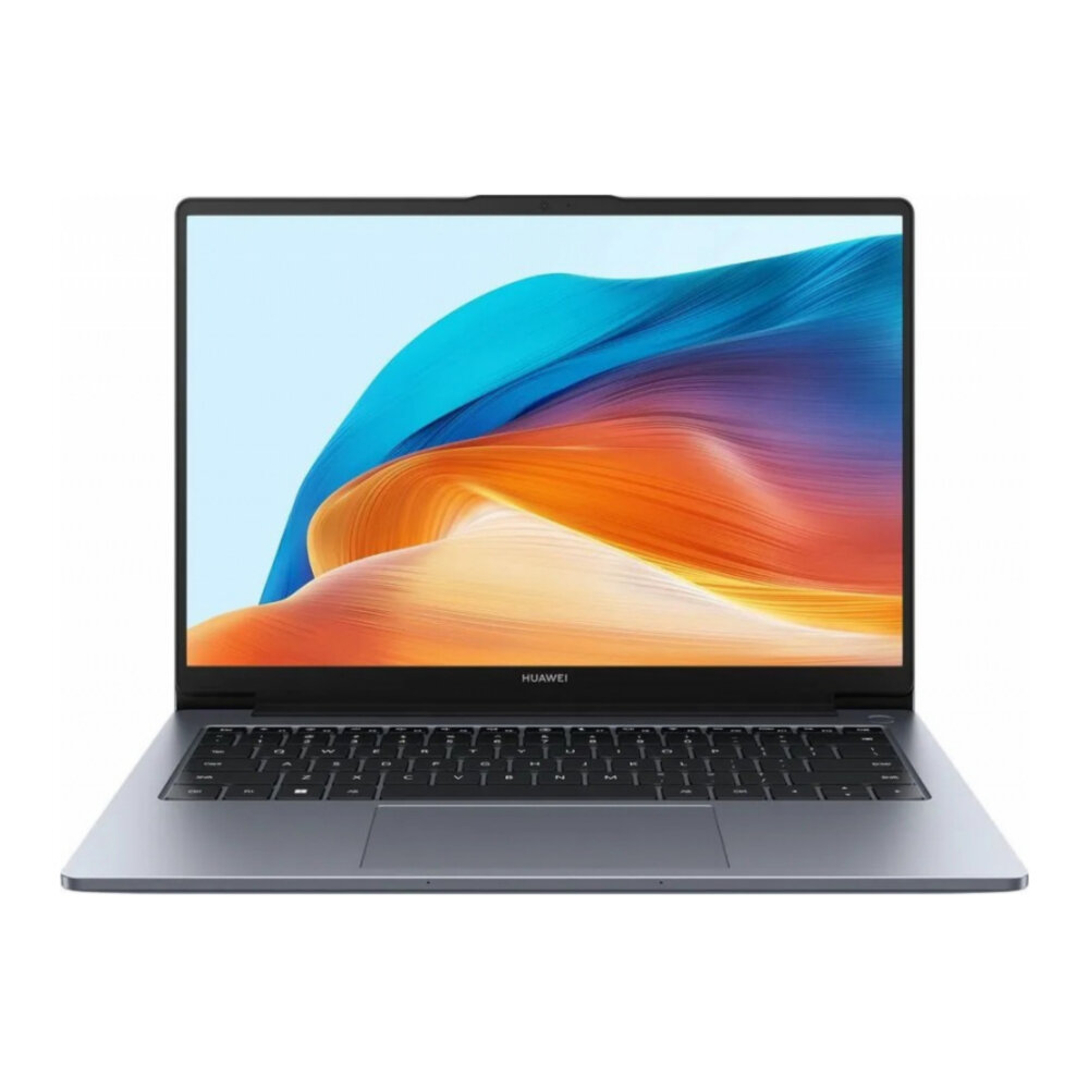 Ноутбук Huawei MateBook D 14 53013XFP, 14", 2024, IPS, Intel Core i5 12450H 2ГГц, 8-ядерный, 16ГБ LPDDR4x, 512ГБ SSD, Intel UHD Graphics, Windows 11 Home, серый космос