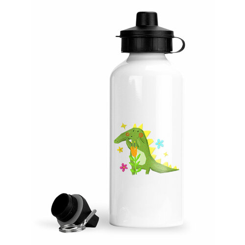 Спортивная бутылка Luzimuzi Крокодил и цветок бутылка для воды спортивная no limits 600 мл