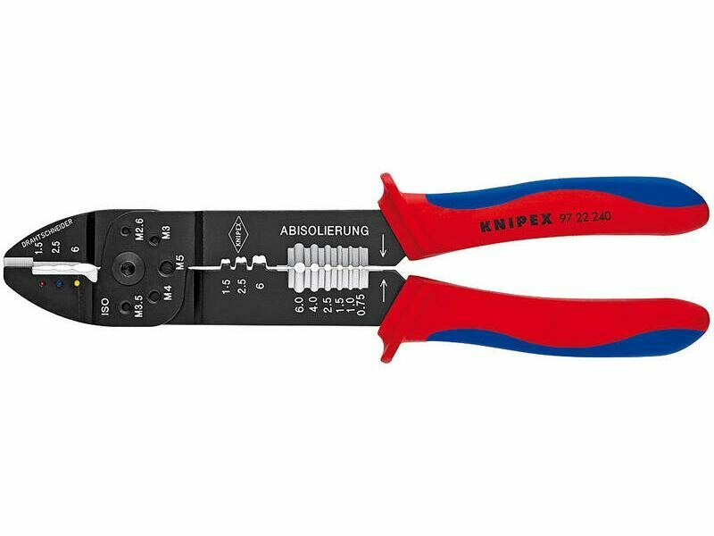 фото Пресс-клещи для резки и зачистки кабеля KNIPEX KN-9722240