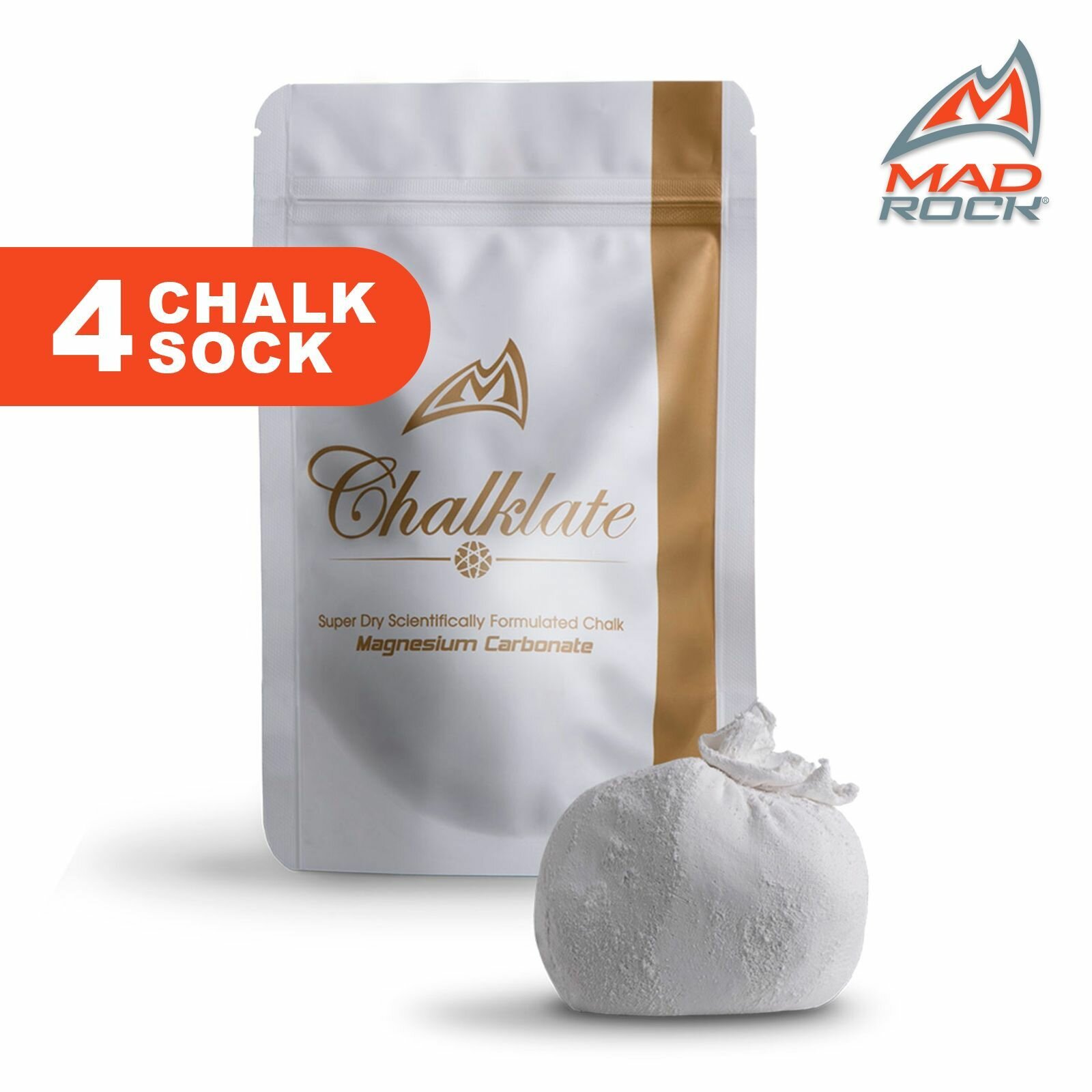 Магнезия альпинистская MAD ROCK CHALK SOCK арт.851001 (4 шарика по 56 гр)