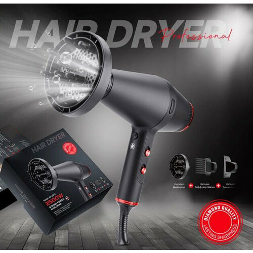 Профессиональный салонный Фен для волос уход за волосами для укладки и сушки волос насадка концентратор с функцией ионизации домашний 419900₽