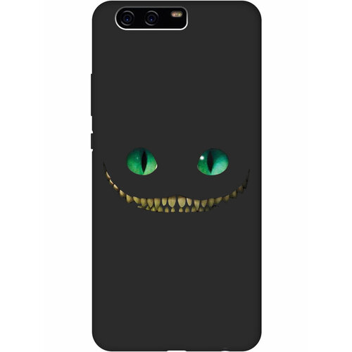 Матовый Soft Touch силиконовый чехол на Huawei P10 Plus, Хуавей П10 Плюс с 3D принтом Cheshire Cat черный матовый soft touch силиконовый чехол на huawei p10 plus хуавей п10 плюс с 3d принтом cheshire cat черный