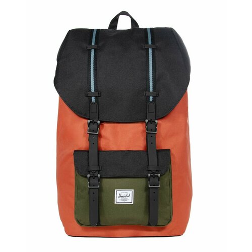 фото Рюкзак herschel little america 10014 (chili black ivy green 25l)