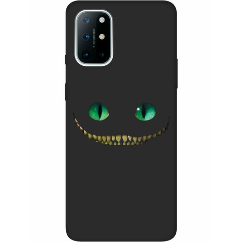 Матовый Soft Touch силиконовый чехол на OnePlus 8T, ВанПлюс 8Т с 3D принтом Cheshire Cat черный матовый soft touch силиконовый чехол на oneplus 8t ванплюс 8т с 3d принтом duck swim ring черный