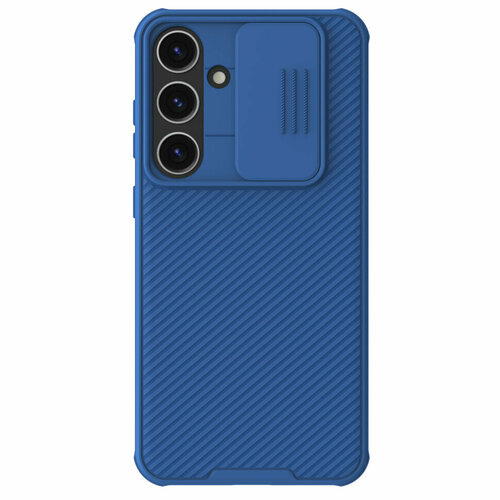 Накладка Nillkin Cam Shield Pro пластиковая для Samsung Galaxy S24 Plus (S24+) SM-S926 Blue (синяя) накладка nillkin frosted shield pro пластиковая для samsung galaxy s24 plus s24 sm s926 red красная