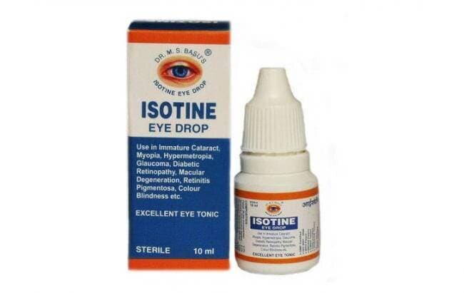 Капли для глаз увлажняющие / Капли Айсотин 10 мл./ Капли Isotine