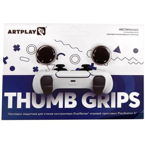Накладки Artplays Thumb Grips для DualSense PS5 2 шт черные 19900₽