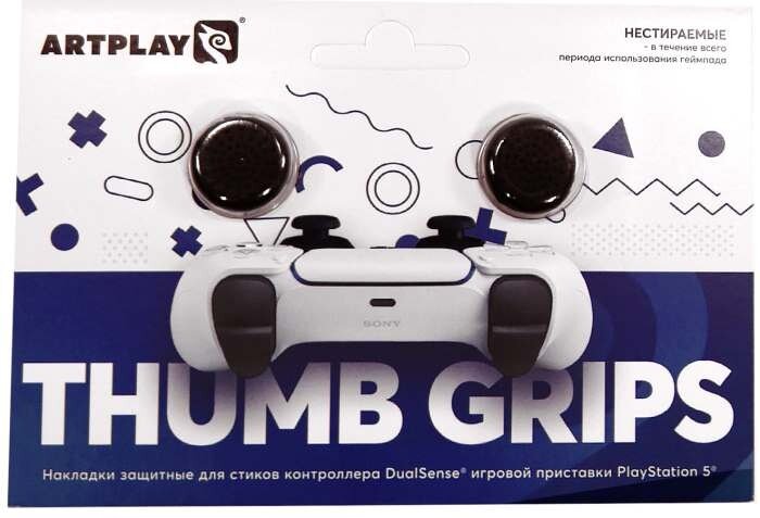 Накладки Artplays Thumb Grips для DualSense PS5 (2 шт) черные