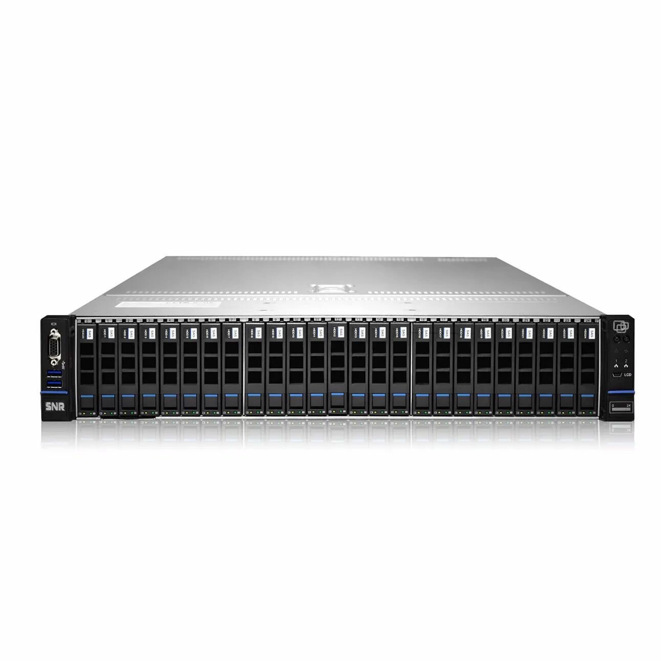 Серверная платформа SNR Rack 2U2xXeon 1-2st Gen TDP 205W(LGA3647) 24xDDR4/2666MHz(upto 3TB)25xHDD SSF SATA noRAID3xPCix8 riser2x2x800W