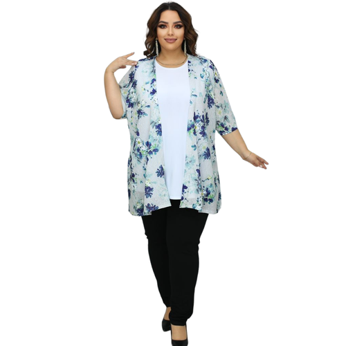 фото Майка размер 66, фиолетовый, зеленый, белый astoriadi