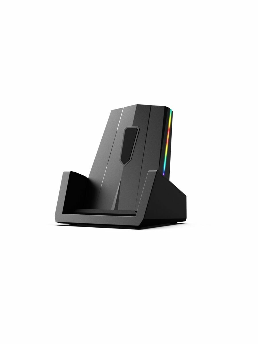 Беспроводная зарядка Hiper ENMOUNT HP-WC020 для телефона android и iphone, QI, QC 3.0, 15Вт, RGB-подсветка